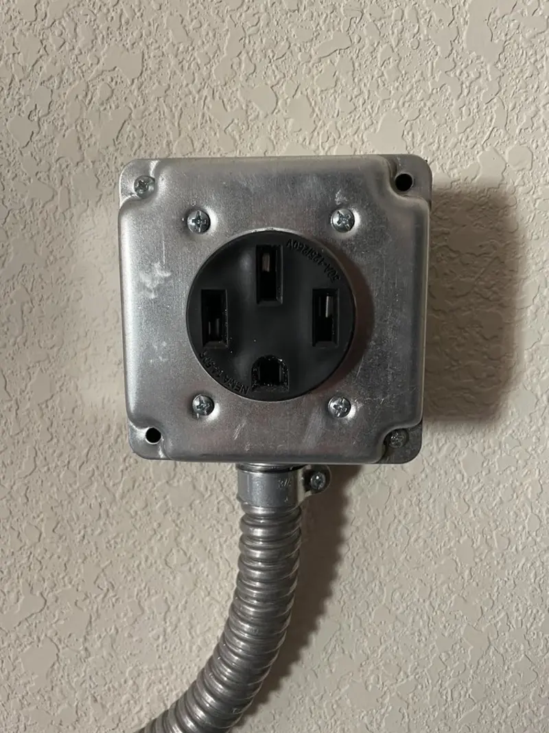 NEMA 14-50 outlet installed for Electrical Panel Upgrade in Auburn